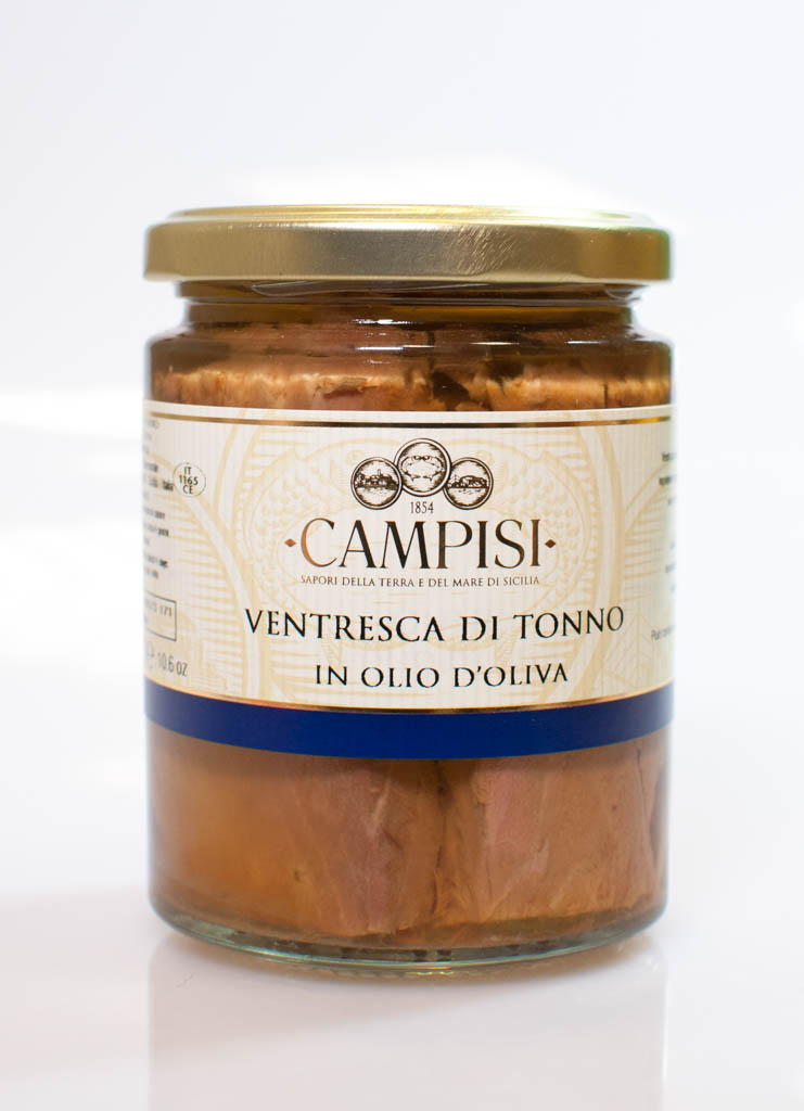 Délices de Sicile - Ventrèche de thon rouge sous huile d'olive 220g
